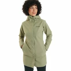 Berghaus Omeara Long Shell Jacket Women oil green/deep depths -Casual Jackets Sales Store berghaus omeara long shell jacket women oil green deep depths 6