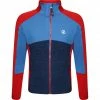Dare 2b Exception Core Stretch Jacket Kids danger red/vallarta blue/moonlight denim marl