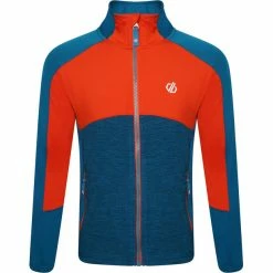 Dare 2b Exception Core Stretch Jacket Kids gulfstream/rusty orange/gulfstream marl