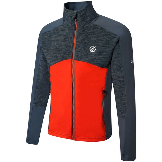 Dare 2b Exception Core Stretch Jacket Kids orion grey/orion grey marl/burnt salmon 2 Dare 2b Exception Core Stretch Jacket Kids orion grey/orion grey marl/burnt salmon - Image 2