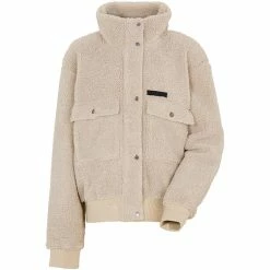 DIDRIKSONS Edla Fullzip Jacket Girls clay beige