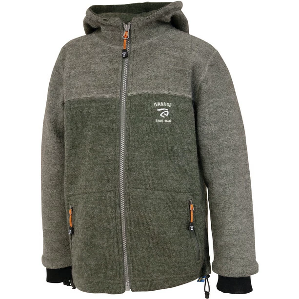Ivanhoe of Sweden Block Hooded Jacket Kids light loden 1 Ivanhoe of Sweden Block Hooded Jacket Kids light loden