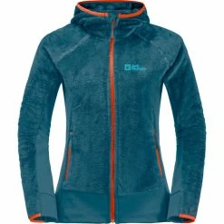 Jack Wolfskin Rotwand Hooded FZ Jacket Women blue coral
