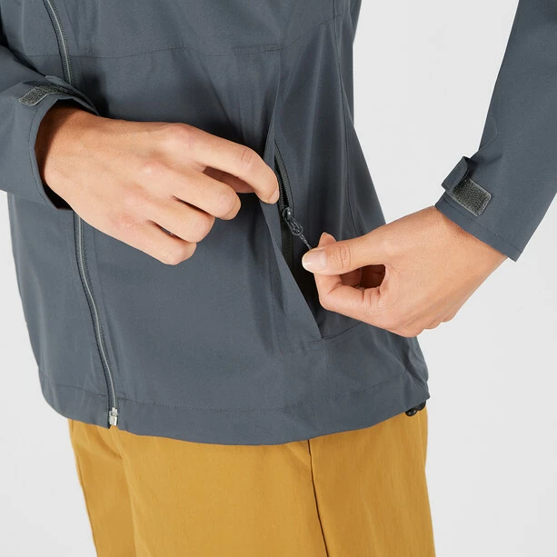 Salomon Outrack Waterproof Jacket Women ebony 3 Salomon Outrack Waterproof Jacket Women ebony - Image 3