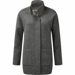 Sherpa Lhamu Button Coat Women kharani grey