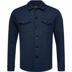 Super.natural Knit Jacket Men blue iris melange