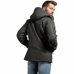 Tatonka Vejr Hooded Jacket Men pebble grey -Casual Jackets Sales Store tatonka vejr hooded jacket men pebble grey 3