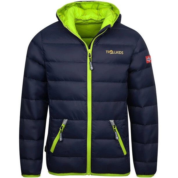 TROLLKIDS Dovrefjell Jacket Kids navy/lemon 1 TROLLKIDS Dovrefjell Jacket Kids navy/lemon