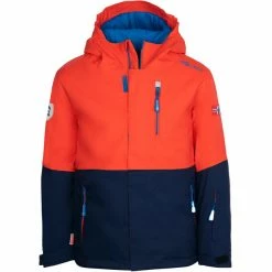 TROLLKIDS Hallingdal Jacket Kids flame orange/navy