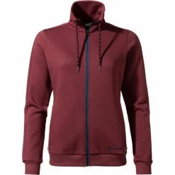 VAUDE Redmont Cotton Jacket Women dark cherry